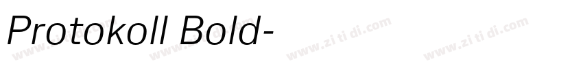 Protokoll Bold字体转换